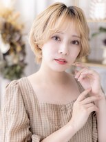 ENOAhair&spabyCOVERHAIR【ショート/白髪染め ぼかし/ヘッドスパ】【10/1開店(予定)】&nbsp;ハイトーンベージュの柔らかウェーブボブ　/川口/30代/40代/50代