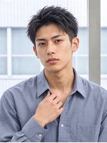 フレイムスヒュー 高崎店(FRAMES HUE)&nbsp;黒髪ツーブロックスパイキーショート
