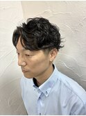 【ビジネス×爽やか】清潔感アップバングツーブロックウェーブ