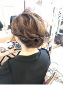 ふわサイドアップ結婚式アレンジ【ヘアアレンジ  立川/立川南】