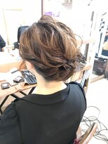 ロカット サロン(Roquat Salon)&nbsp;ふわサイドアップ結婚式アレンジ【ヘアアレンジ  立川/立川南】