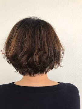 Gree小川真由美 ショートボブ 前下がりボブ 毛先パーマ L グリー ヘアープロデュース Gree Hair Produce のヘア カタログ ホットペッパービューティー