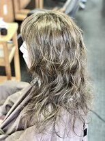 ヘアーサロン デペント(HAIR SALON Depend)&nbsp;ロングミックスウェーブ×グレーシルバー
