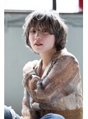 Lien☆グレージュカラー×厚めバング×マニッシュショート 立川