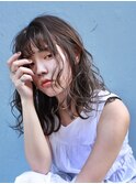 透明感フォギーベージュ×ゆるふわウェーブ【Timere神戸三宮】