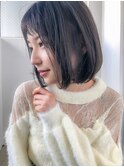小顔前髪×ココアブラウン×大人かわいい×フリンジウェーブ
