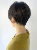 耳掛けショート_マロンベージュAラインボブ_ba330462