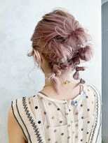 アイティーバイアルバム 藤沢店(IT by ALBUM) ピンクアレンジ_ミニウルフテラコッタくすみブルー_ba324422