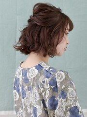 【AUBE HAIR】編み込み_ハーフアップ