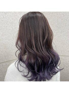 スターズ 川越店(STARS) アッシュ×パープルグラデーション