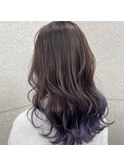アッシュ×パープルグラデーション