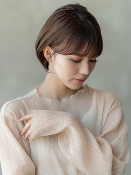 オースティン 登戸向ケ丘遊園(AUSTIN) かき上げシルバーカラーサイドグラデーションスリークショート