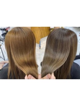 【HOT PEPPER Beauty AWARD 2025 BEST SALON 注目サロン選出】ダメージレス縮毛矯正+カット+TR \16980