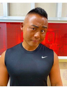 メリケンバーバーショップ トーキョー(MERICAN BARBERSHOP TYO) メンズウェーブビジネスマンアッシュカラー簡単スタイリング104