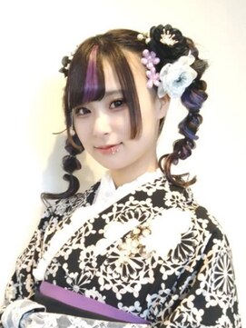 ヌバタマ フォー ヘア(NUBATAMA FOR HAIR) 玉ねぎツインテール/成人式/卒業式