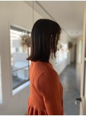 美髪 オレンジカラーロブ