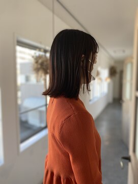 ハツ(HATSU) 美髪　オレンジカラーロブ