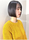 ぱっつんボブ/ストレート