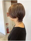 【あんstyle】30代40代ハイライト&大人ショートウルフ