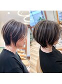 ショート ショートヘア ボブ 髪質改善 柏 縮毛矯正 学割U24