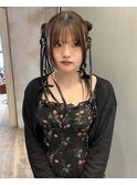 【miku】ヘアセット、リボンアレンジ
