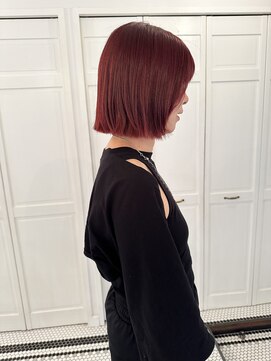 ノーカ 代官山(nohka) ブリーチなしダブルカラーで赤髪