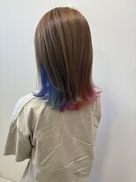 クレーチェ(CRECE)&nbsp;《畑中結衣》インナーカラー/デザインカラー/レインボーカラー