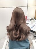 ロングレイヤー×ブラウンカラー