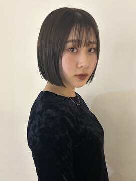 トレス(TRESS) ボブ　オリーブカラー　ベージュ　原宿　表参道