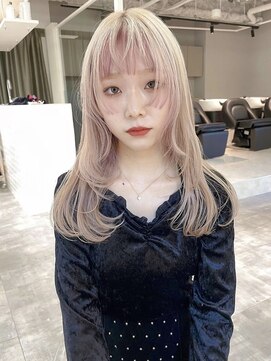 ペレ 梅田(PELE) 前髪/アンブレラカラー/こなれミディ/イメチェン/ウェーブパーマ