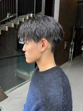 アオ(ao.) 簡単セットツイストパーマ刈り上げマッシュ