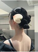 生花アレンジ/ お呼ばれヘア