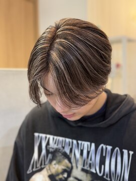 メンズバイココテラス 豊中(men's by cocoterace) メンズハイライト/ハイライト/センターパート