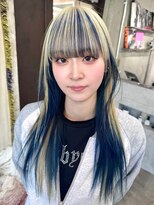 リル 溝の口(LiL)&nbsp;ブルー×ブロンド インナーカラー♪