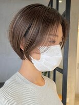 エリマ 武蔵小杉(elima) 武蔵小杉くびれショート切りっぱなしボブベージュカラー30代◎