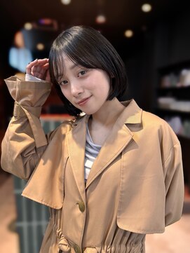 ガーデン ミサト 三郷中央(garden misato) ふんわり内巻き大人こなれボブ/透明感カラー/前髪あり