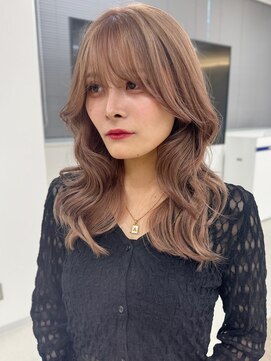 サンクマーケット 渋谷(cinq MARKET) 初めてのダブルカラーに人気のミルクティーベージュカラー