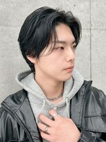 ロンドオム 池袋(Lond Homme)&nbsp;men's/メンズ/ニュアンスパーマ/黒染め/韓国/ブルーブラック