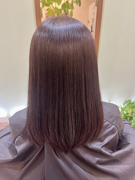 [takk]髪質改善縮毛矯正/チェリーブラウン/ホワイトグレージュ