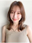 愛されくせ毛風カールデザインカラー艶感こなれヘア前髪美髪