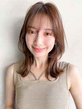 リヤン 表参道(lyann) 愛されくせ毛風カールデザインカラー艶感こなれヘア前髪美髪