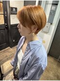 オレンジベージュショート
