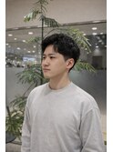 メンズアップバングパーマ