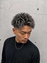 メンズ ラピス(Men's Lapis)&nbsp;大人ツイスパ　短髪　ホワイトメッシュ