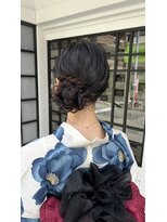 チルアウト 塚口本町店(chill out)&nbsp;浴衣ヘアアレンジ×編み込みシニヨン