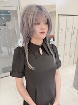 ステラ ヘア デザイン サロン(STELLA hair design salon)&nbsp;アレンジクラゲレイヤー　シルバーベージュ　【杉若】