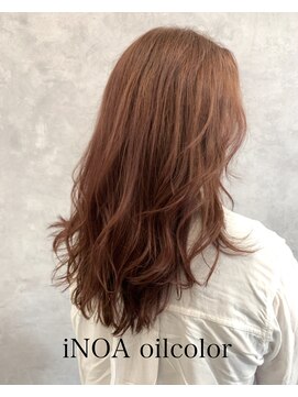 フラット(FLAT) イノアオイルカラー×オレンジ