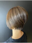 【明石大久保】ショートボブ×バニラベージュインナーカラー