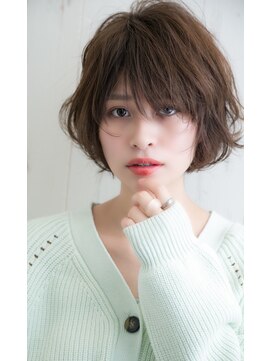 オピオ(Opio) デジタルパーマで楽々スタイリングのレイヤーボブ　Opio服部