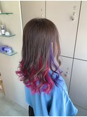 【EIGHT 豊崎】お客様スタイル_インナー×pink×violet